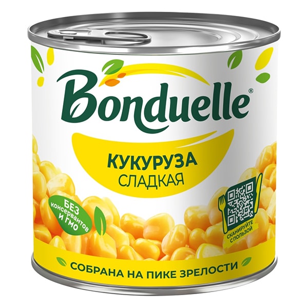 Bonduelle кукуруза сладкая 425 мл.